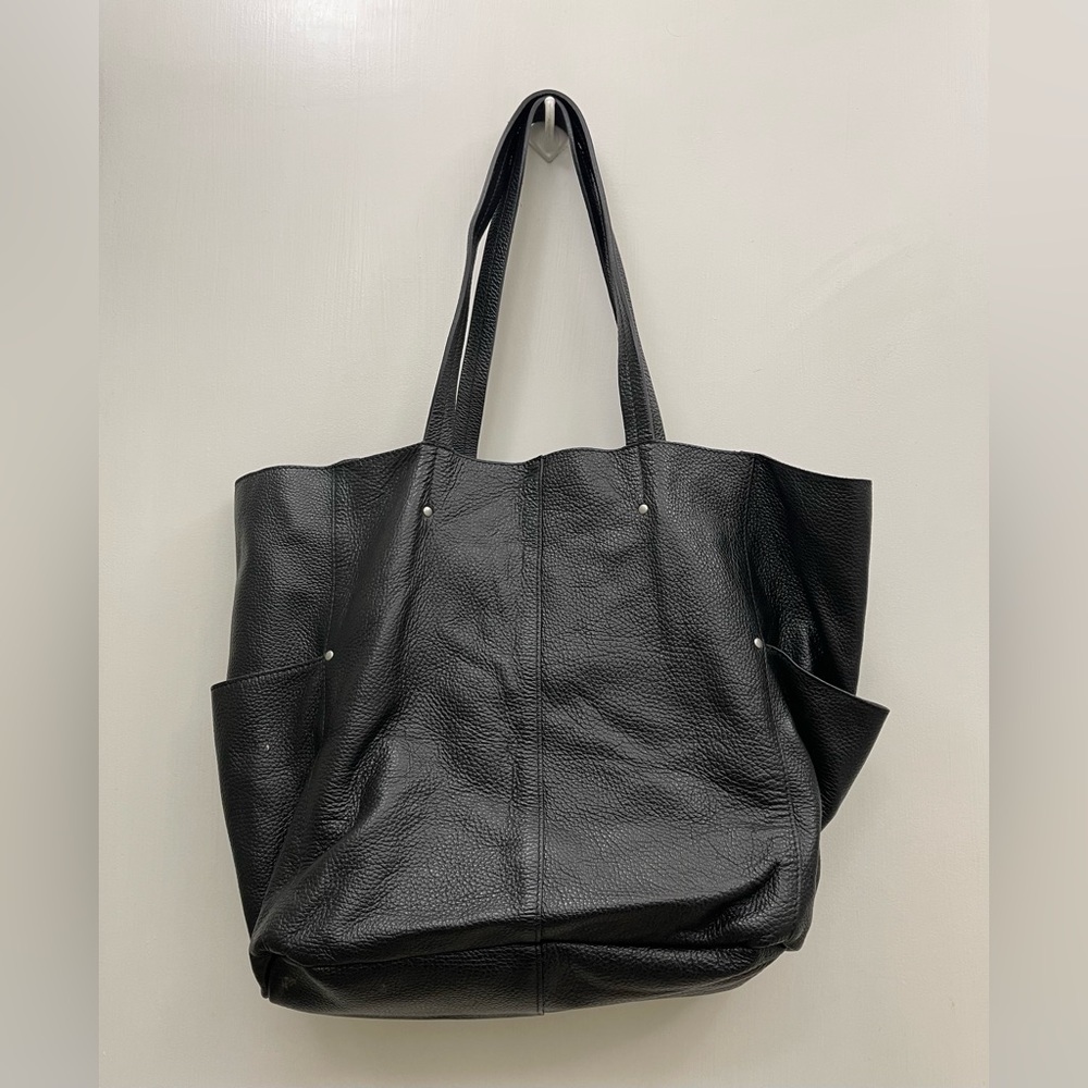 Vintage 2000’s American Eagle Black Leather Tote Bag